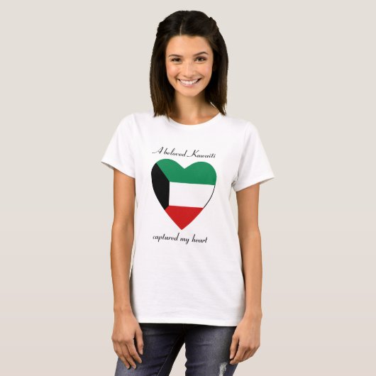 Koeweit Flag SweeLieverd T-Shirt (Voorkant volledig)