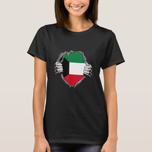 Koeweit Flag T-shirt (Voorkant)