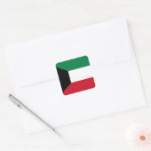 Koeweit Flag Vierkante Sticker (Envelop)