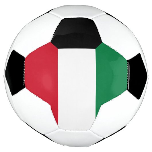 Koeweit Flag Voetbal (Gedraaid)