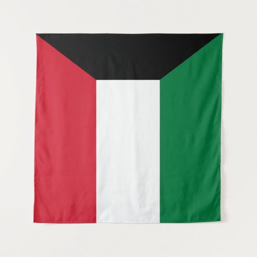 Koeweit Flag Wandkleed (Voorkant (horizontaal))