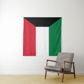 Koeweit Flag Wandkleed (In Situ (horizontaal))
