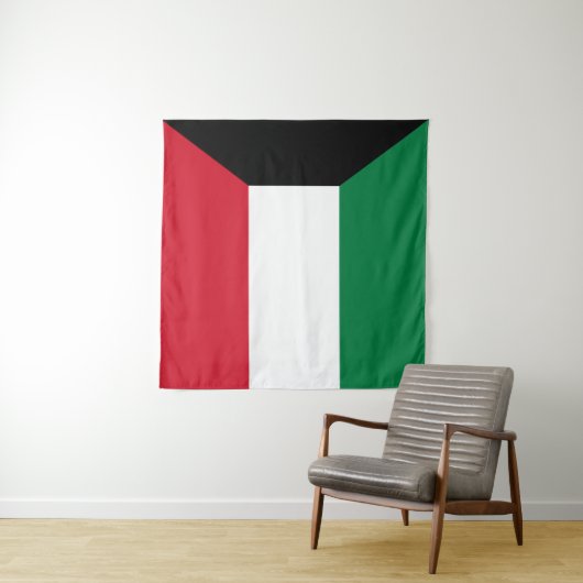 Koeweit Flag Wandkleed (In Situ (horizontaal))