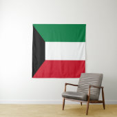 Koeweit Flag Wandkleed (In situ)