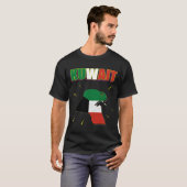 Koeweit, kaart van Koeweit, vlag van Koeweit, vlag T-shirt (Voorkant volledig)