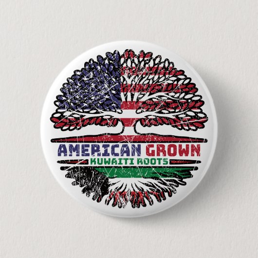 Koeweit Koeweit US Verenigde Staten Verenigde Stat Ronde Button 5,7 Cm (Voorkant)