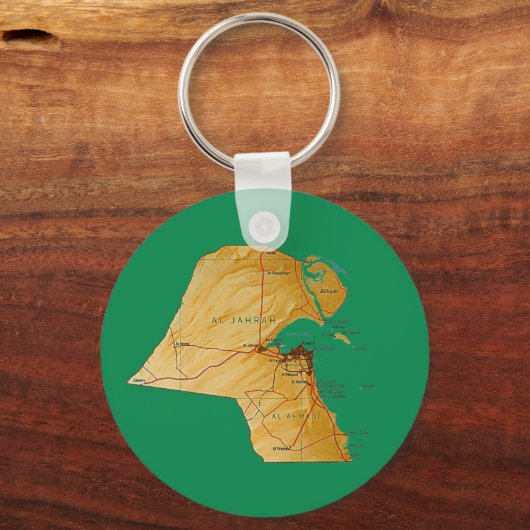 Koeweit Map Sleutelhanger (Voorkant)