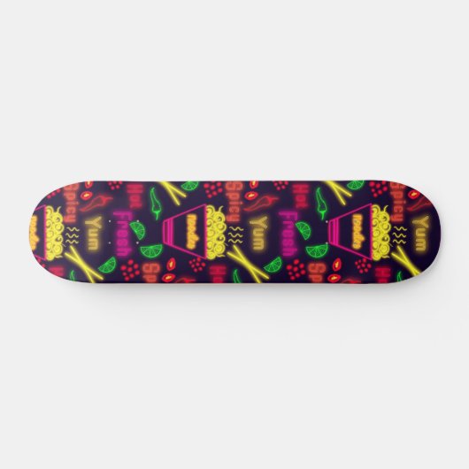 Koeweit noedels neon persoonlijk skateboard (Horizontaal)