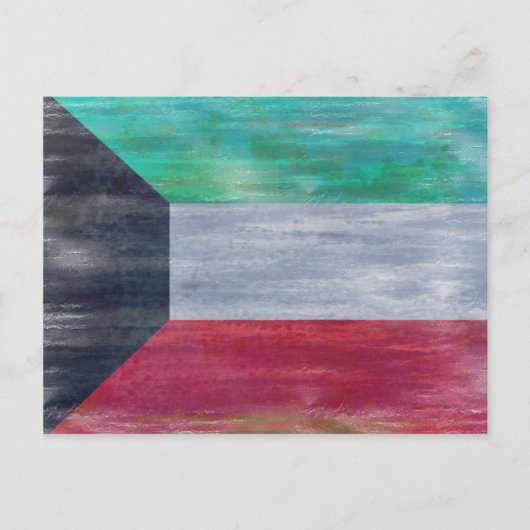 Koeweit noodlijdende vlag briefkaart (Voorkant)