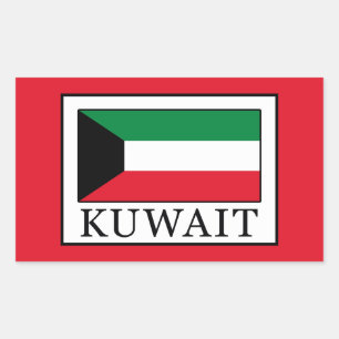 Koeweit Rechthoekige Sticker
