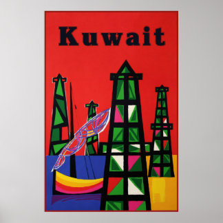 Koeweit reisposter poster