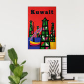 Koeweit reisposter poster (Thuiskantoor)