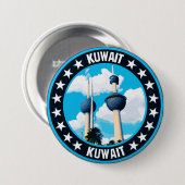 Koeweit Ronde Button 7,6 Cm (Voorkant /achterkant)