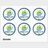 Koeweit Stad Koeweit Midden-Oosten Ronde Sticker (Vel)