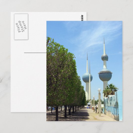 Koeweit Towers - Symbool van Koeweit Briefkaart (Voorkant / Achterkant)