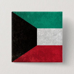 Koeweit Vierkante Button 5,1 Cm