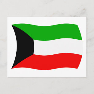 Koeweit Vlag Ansichtkaart Briefkaart