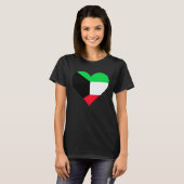 Koeweit Vlag Hart Koeweit Liefde Koeweit T-shirt (Voorkant volledig)