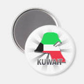Koeweit Vlag Kaart 2.0 Magneet (Voorkant / Achterkant)