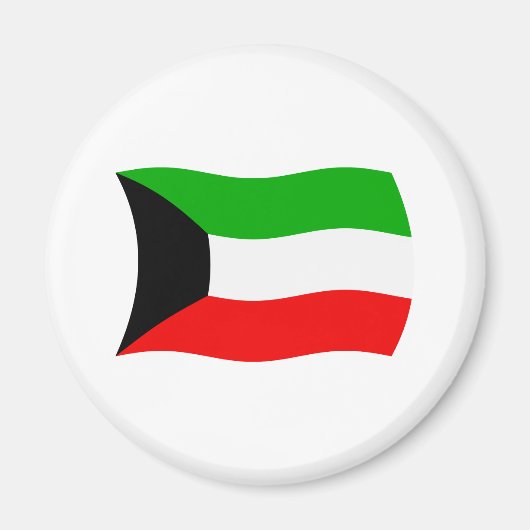 Koeweit Vlag Magneet (Voorkant)
