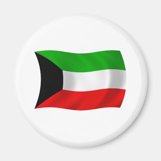 Koeweit Vlag Magneet (Voorkant)