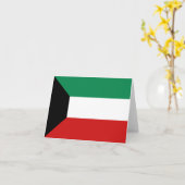 Koeweit Vlag Notitiekaart (Gele Bloem)