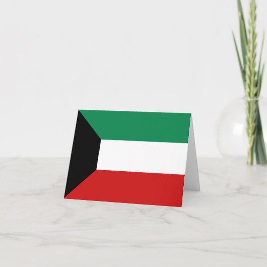 Koeweit Vlag Notitiekaart (Voorkant)