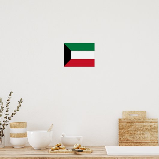 Koeweit - vlag - poster (Keuken)