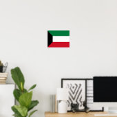 Koeweit - vlag - poster (Thuiskantoor)