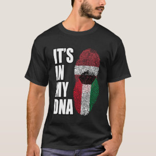 Koeweitse en Letse mix DNA erfgoed vlag T-shirt