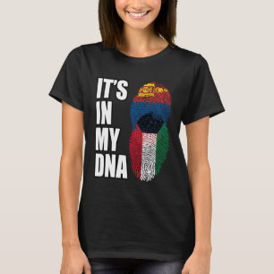 Koeweitse en Mongoolse mix DNA erfgoed vlag T-shirt