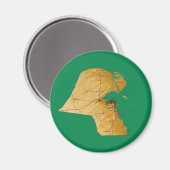 Koeweitse kaartmagneet magneet (Voorkant / Achterkant)