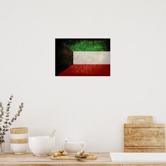 Koeweitse vlag; ا ك و ي ت poster (Keuken)