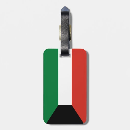 Koeweitse vlag bagagelabel (Achterkant verticaal)