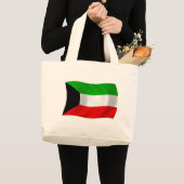 Koeweitse Vlag Boodschappentas Grote Tote Bag (Voorkant (product))