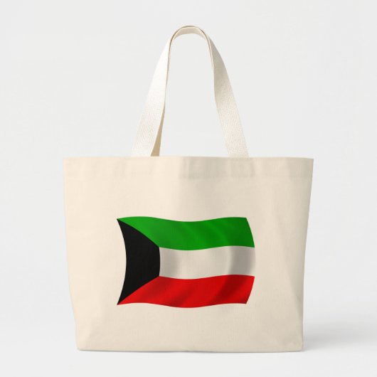 Koeweitse Vlag Boodschappentas Grote Tote Bag (Voorkant)