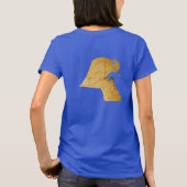 Koeweitse vlag en Kaart dk T-Shirt (Achterkant)