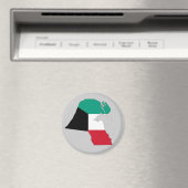 Koeweitse vlag - Kaart Magneet (Insitu (Vaatwasser))