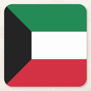 Koeweitse vlag kartonnen onderzetters