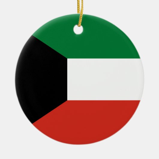 Koeweitse vlag keramisch ornament (Voorkant)
