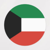 Koeweitse vlag labels (Design 2)