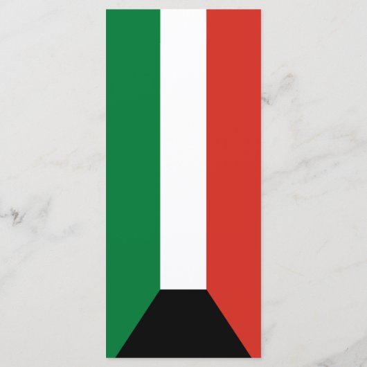 Koeweitse vlag menu (Achterkant)