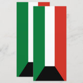 Koeweitse vlag menu (Voorkant / Achterkant)