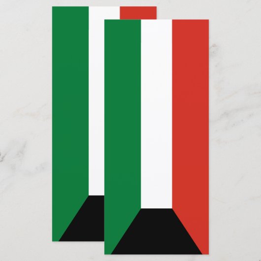 Koeweitse vlag menu (Voorkant / Achterkant)