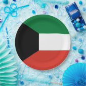 Koeweitse vlag papieren bordje (Feest)