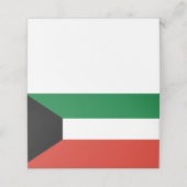 Koeweitse vlag plaatskaartje (Buitenkant ongevouwen)