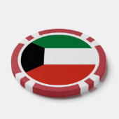 Koeweitse vlag poker chips (Enkel)