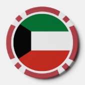 Koeweitse vlag poker chips (Achterkant)