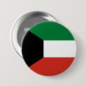 Koeweitse vlag ronde button 7,6 cm (Voorkant /achterkant)