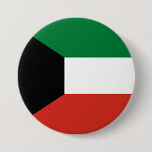 Koeweitse vlag ronde button 7,6 cm (Voorkant)